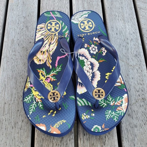 Tory Burch Shoes - Tory Burch Wedge Flip Flop